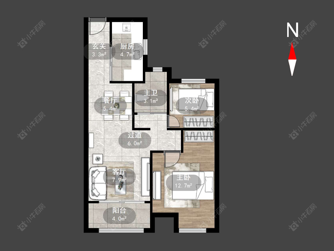 常州常发香堤半岛在售二手房源户型图_小牛看房