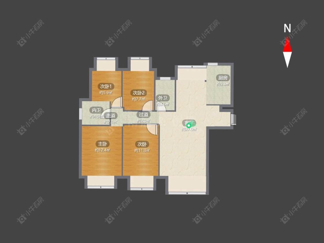 宝龙国际花园二期房源户型图 常州宝龙国际花园二期在售二手房源户型图_小牛看房
