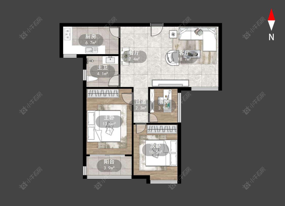 常州迎宾秀园在售二手房源户型图_小牛看房