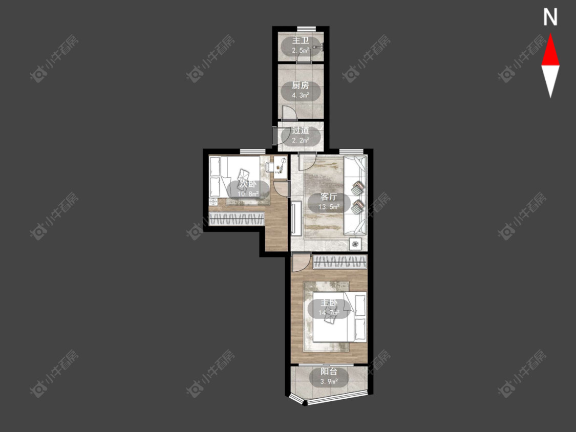 常州青云坊在售二手房源户型图_小牛看房