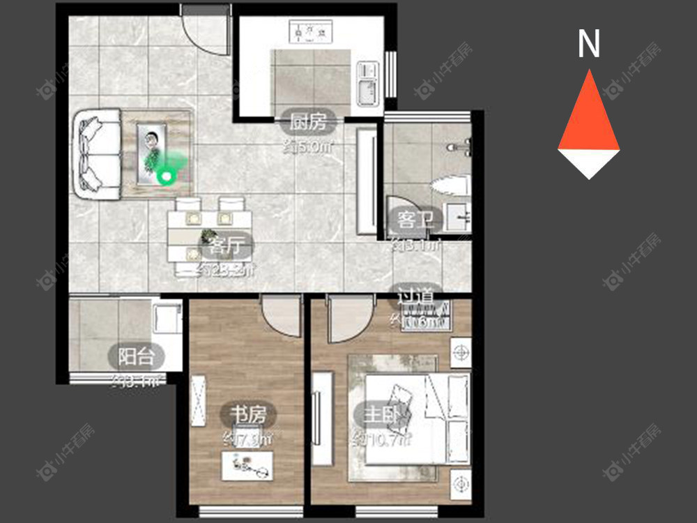 常州绿地香奈在售二手房源户型图_小牛看房