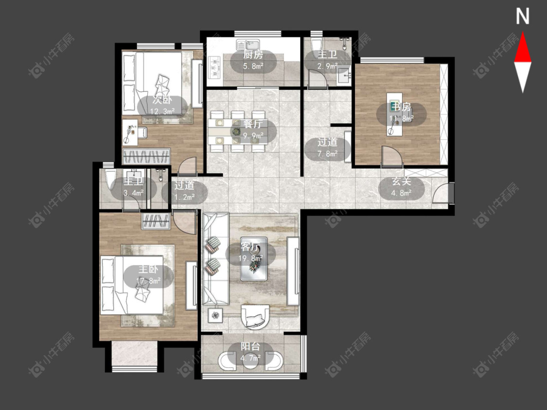 常州荆溪人家在售二手房源户型图_小牛看房