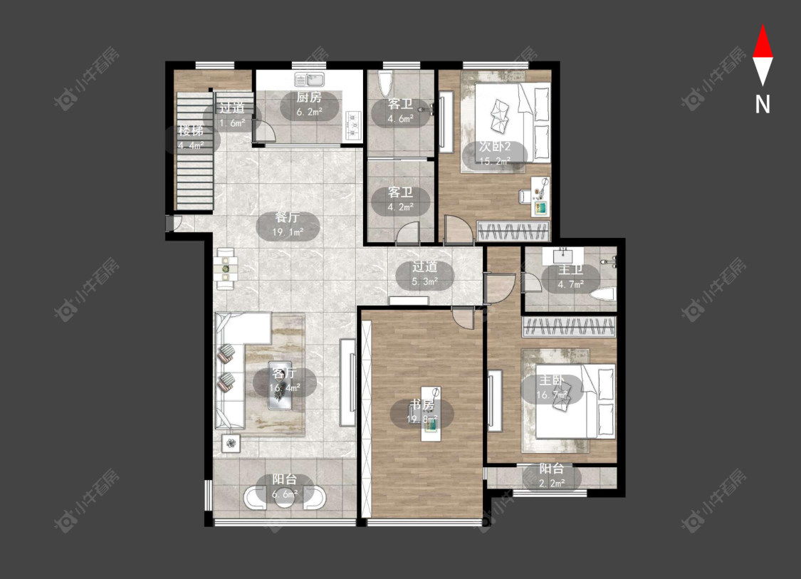 常州桃园公寓在售二手房源户型图_小牛看房