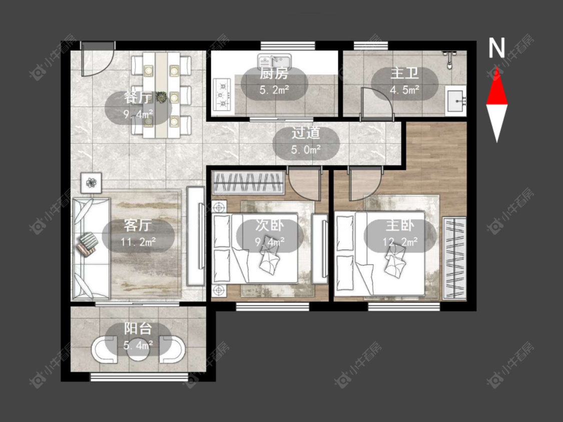 常州金正花园在售二手房源户型图_小牛看房