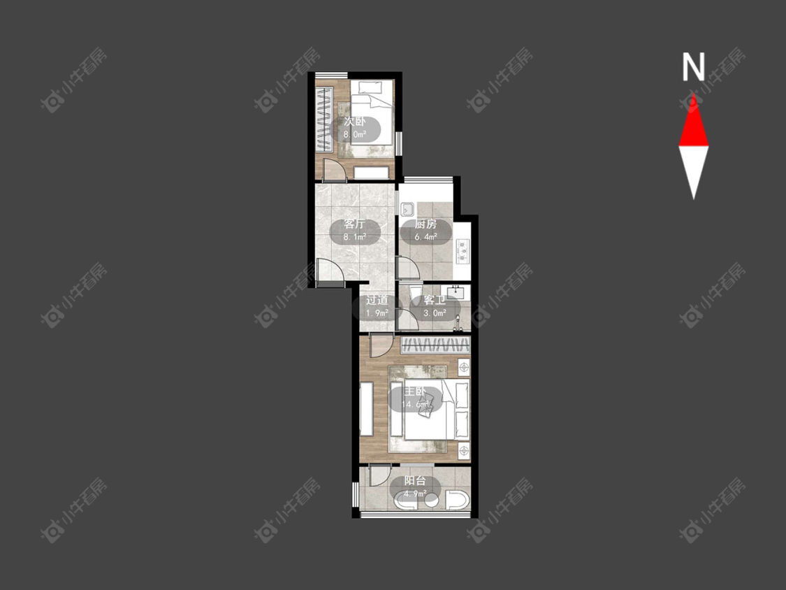常州北环新村在售二手房房源户型图_小牛看房