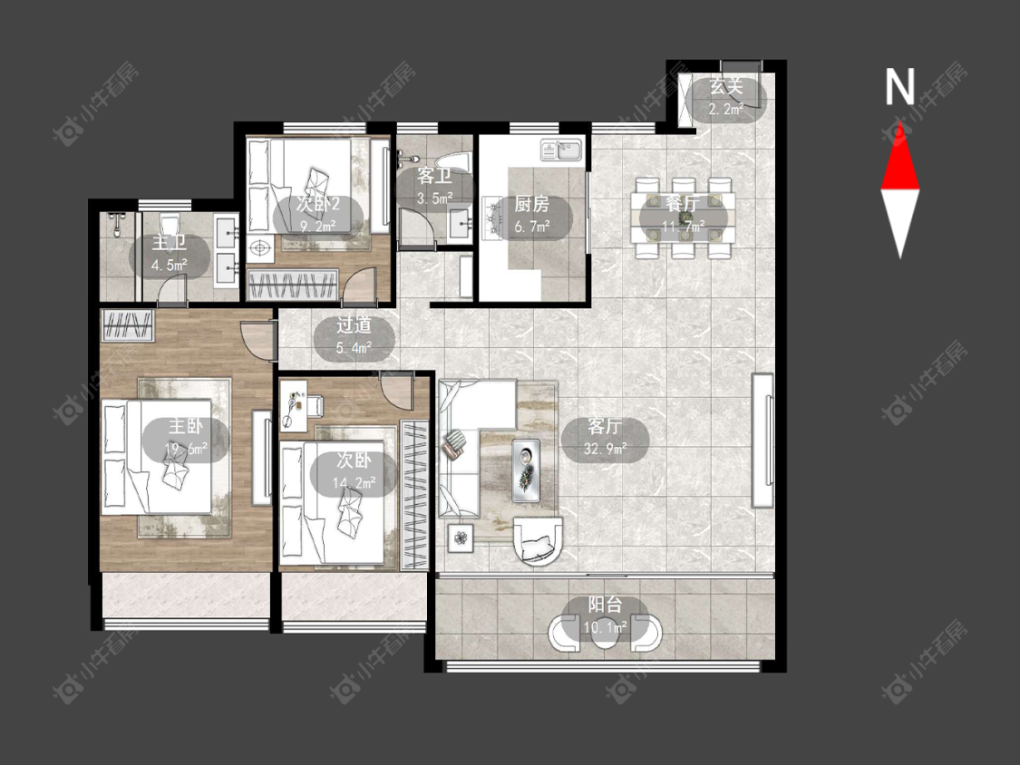 风华瓴著房源户型图 常州风华瓴著在售二手房源户型图_小牛看房