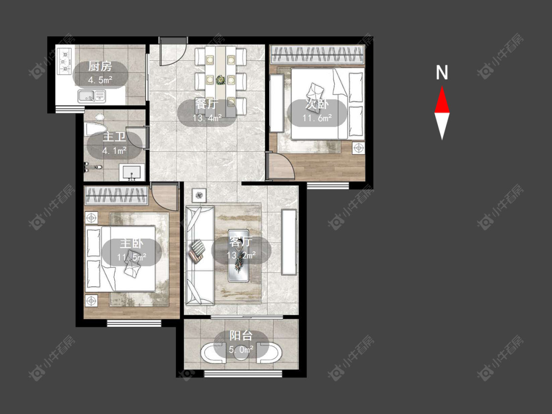 常州银河湾第一城一期在售二手房源户型图_小牛看房