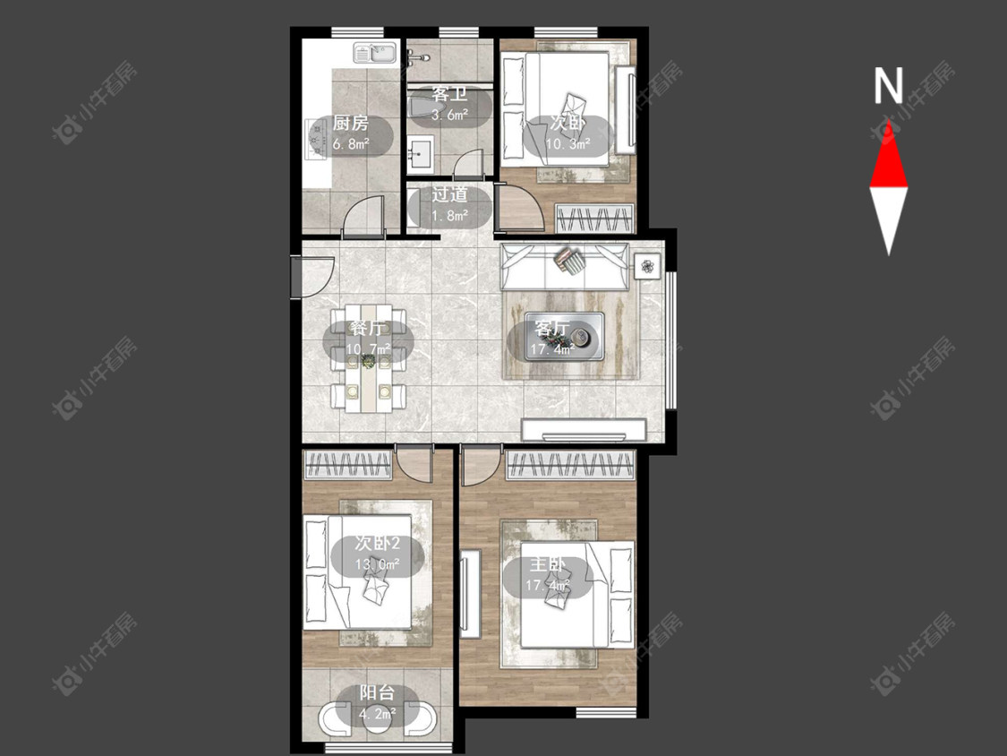 常州悦蓉雅苑在售二手房源户型图_小牛看房