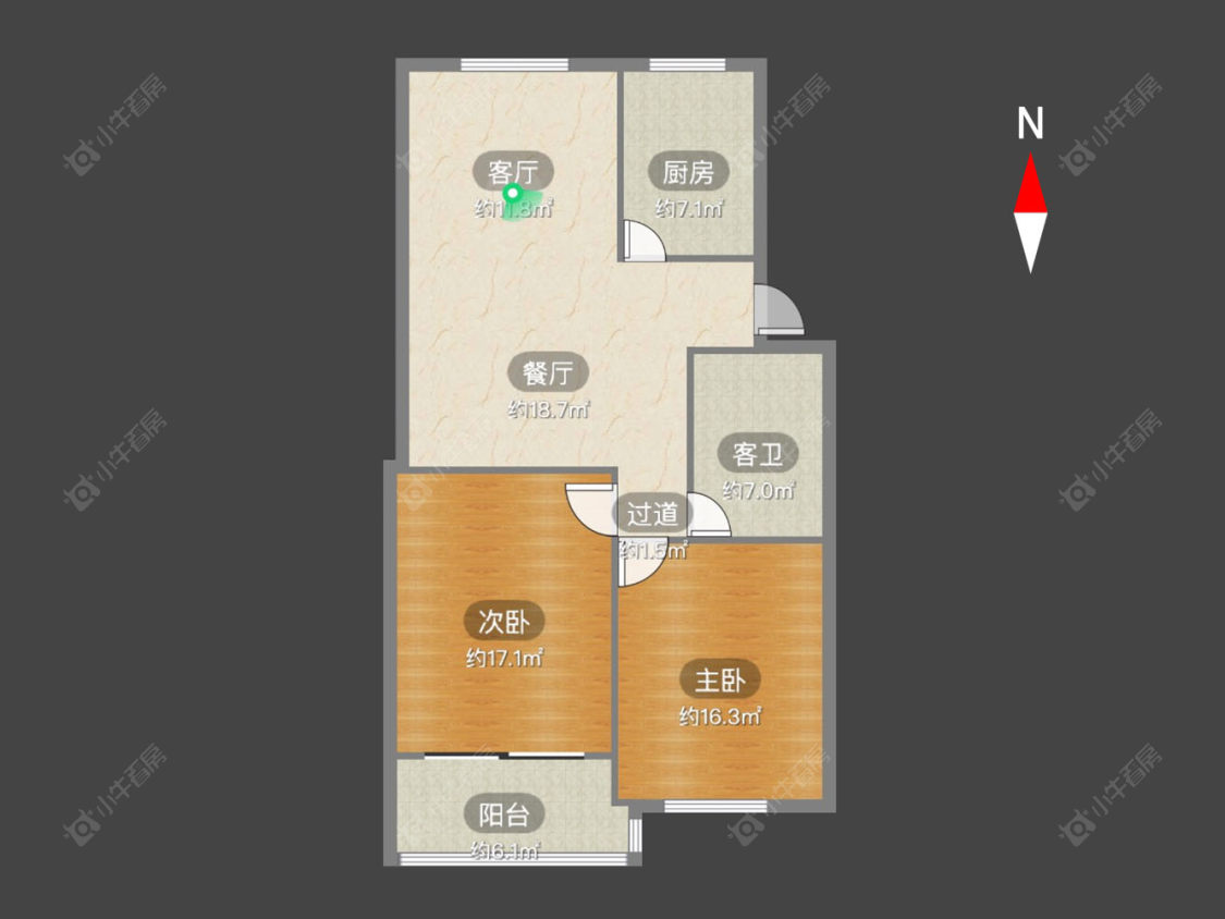 藻江花园一期房源户型图 常州藻江花园一期在售二手房源户型图_小牛看房