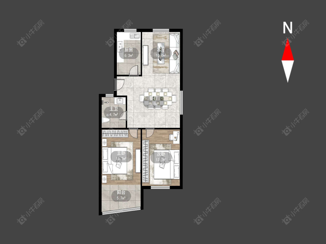 常州泰山一村在售二手房源户型图_小牛看房