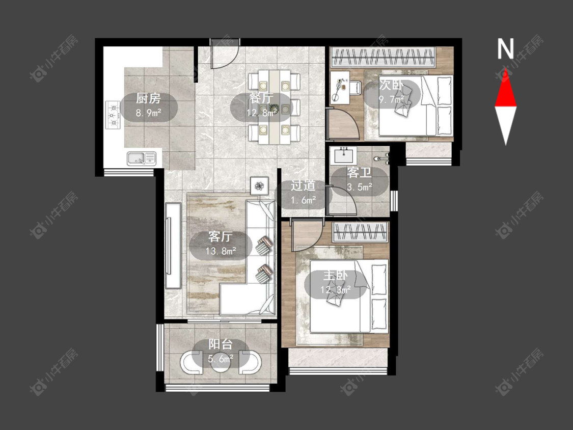 常州云山诗意在售二手房源户型图_小牛看房