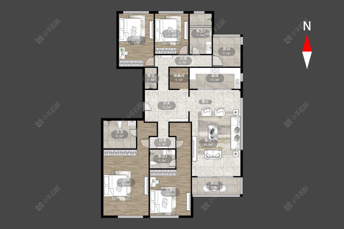 常州玉兰广场二期在售二手房源户型图_小牛看房