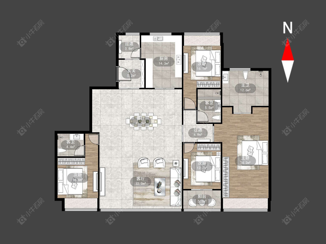 常州嘉宏一江风华在售二手房源户型图_小牛看房
