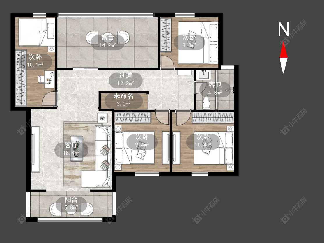 朝阳花园房源户型图 常州朝阳花园在售二手房源户型图_小牛看房