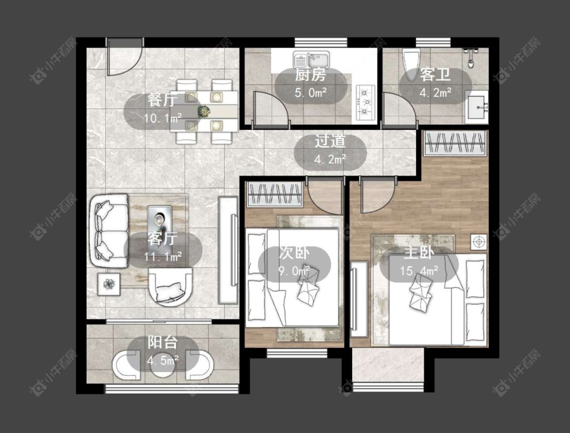 常州百馨西苑五期在售二手房源户型图_小牛看房