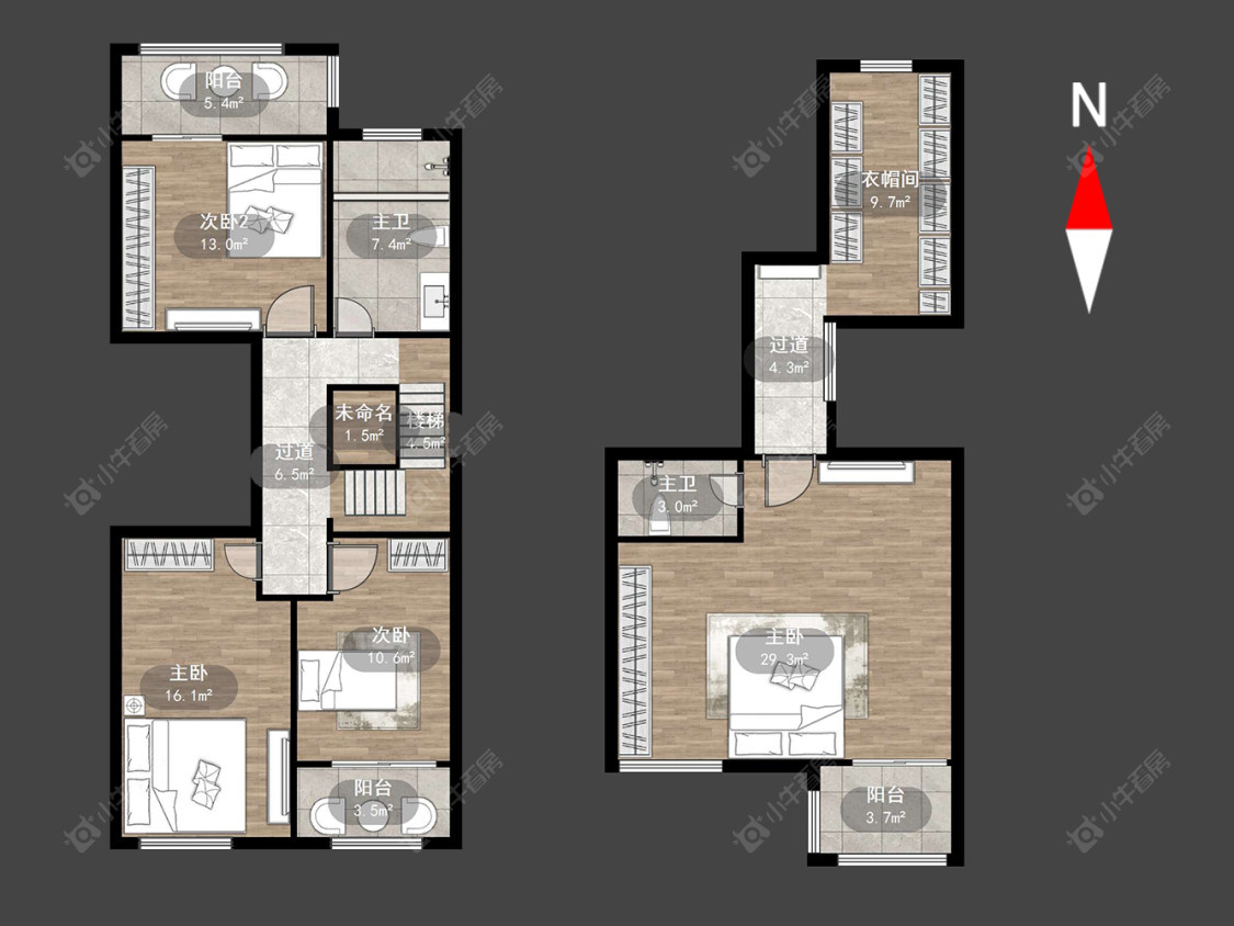 常州中海锦珑湾别墅区在售二手房源户型图_小牛看房