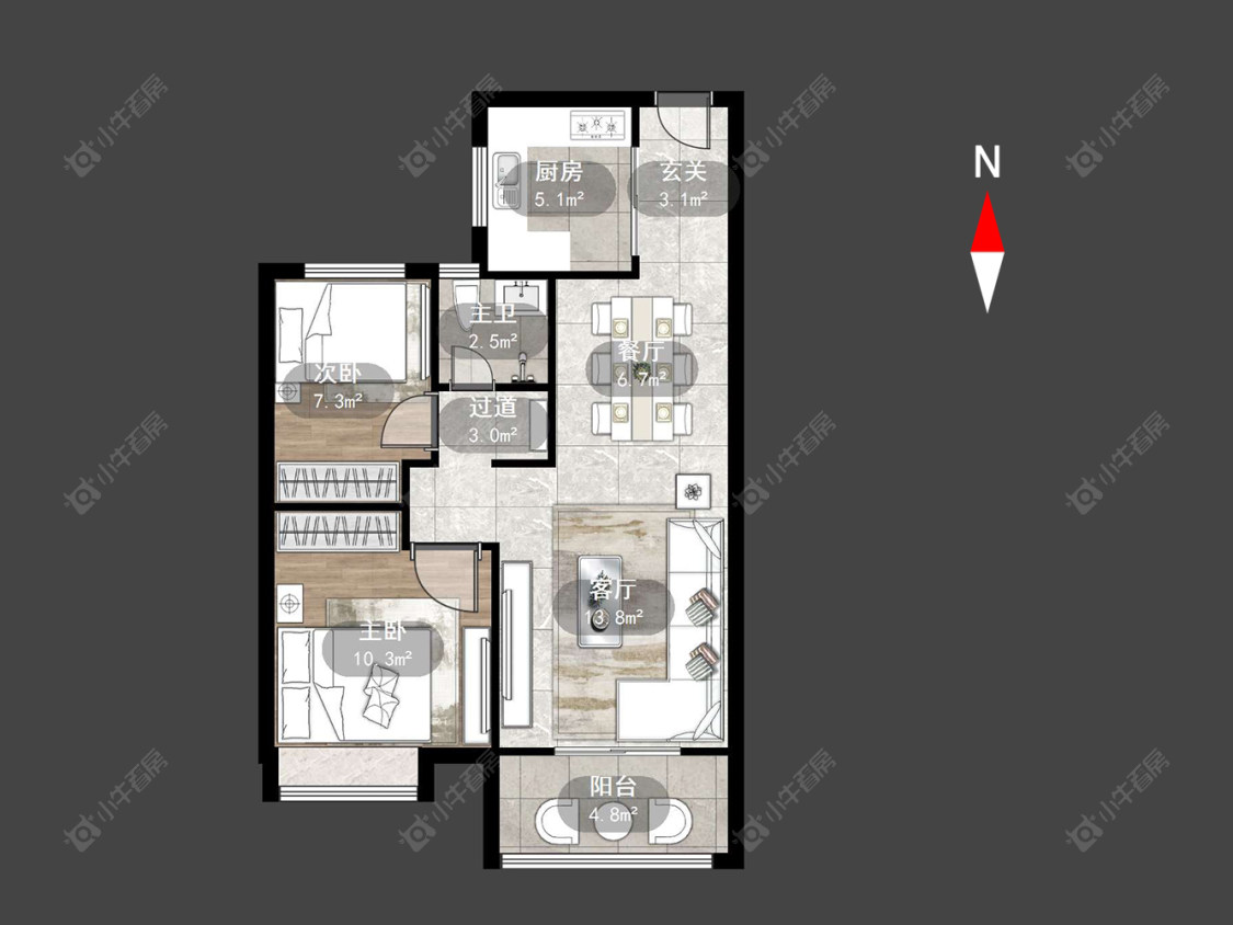常州锦上香郡在售二手房源户型图_小牛看房