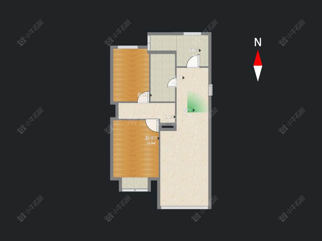 常州紫荆苑(钟楼)在售二手房源户型图_小牛看房