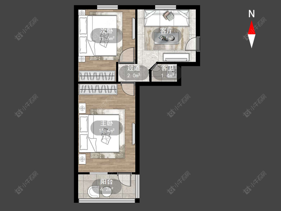 常州东升路在售二手房源户型图_小牛看房