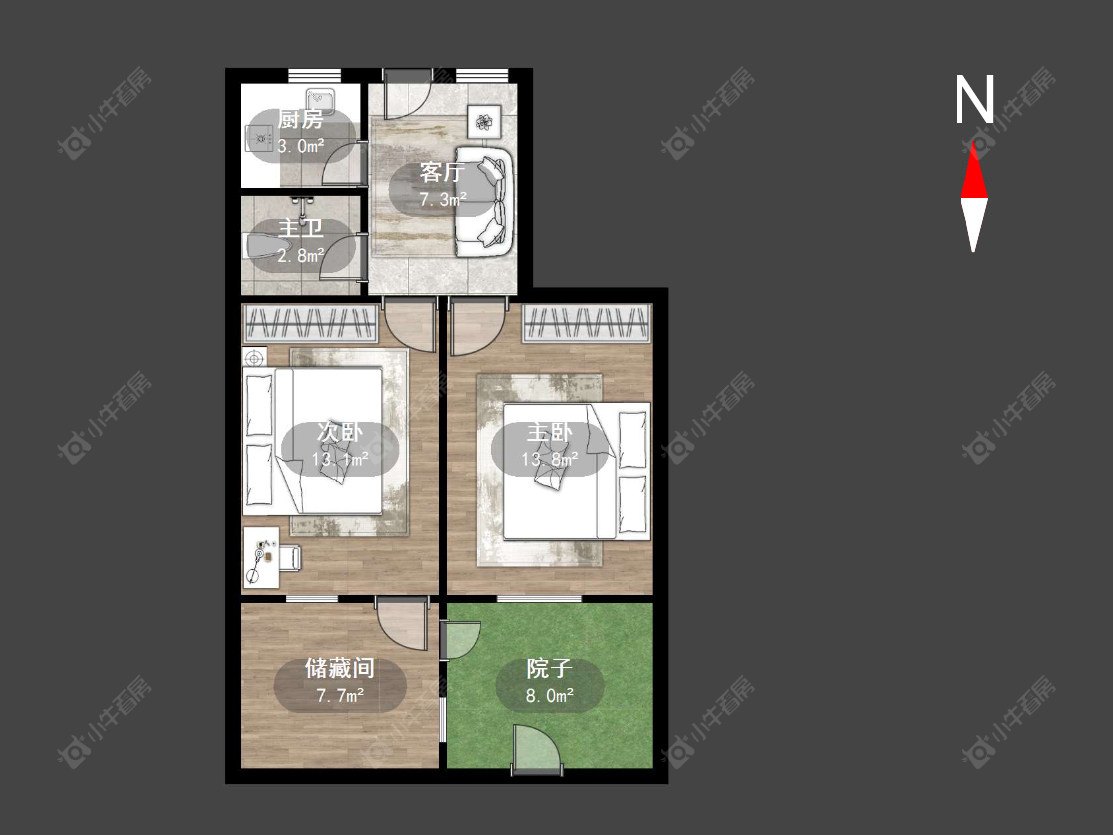 常州清凉新村在售二手房源户型图_小牛看房