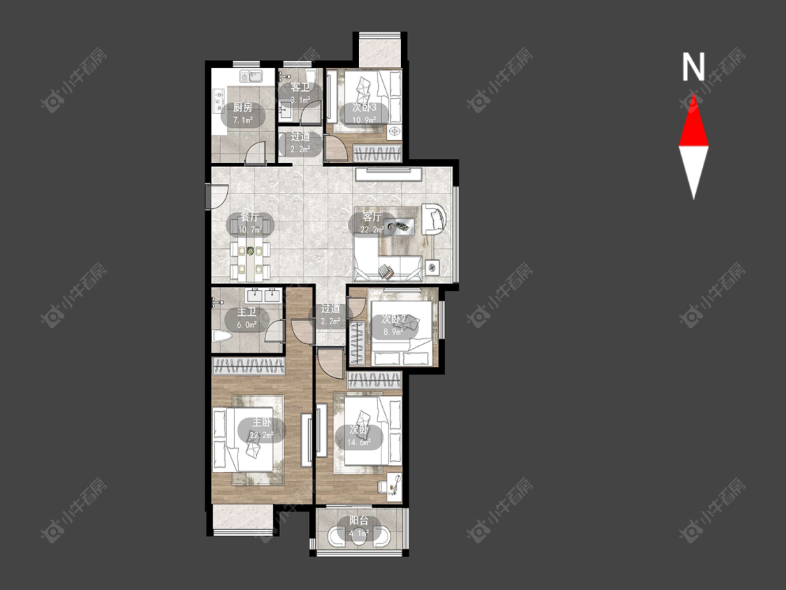 常州常发豪庭国际在售二手房源户型图_小牛看房