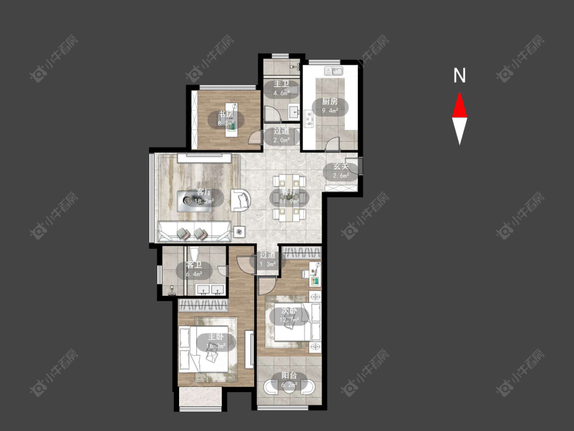 常州九龙仓繁华里在售二手房源户型图_小牛看房