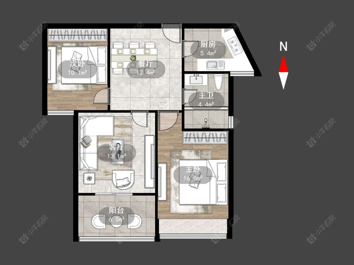 常州凤凰名城在售二手房源户型图_小牛看房