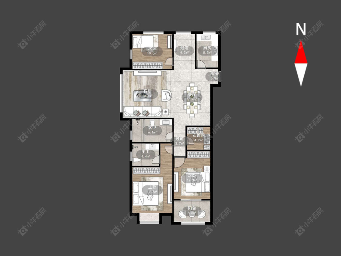 常州阳光龙庭在售二手房源户型图_小牛看房