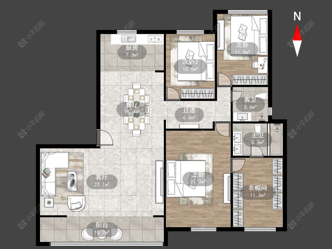 旭辉都会江来房源户型图 常州旭辉都会江来在售二手房源户型图_小牛看房
