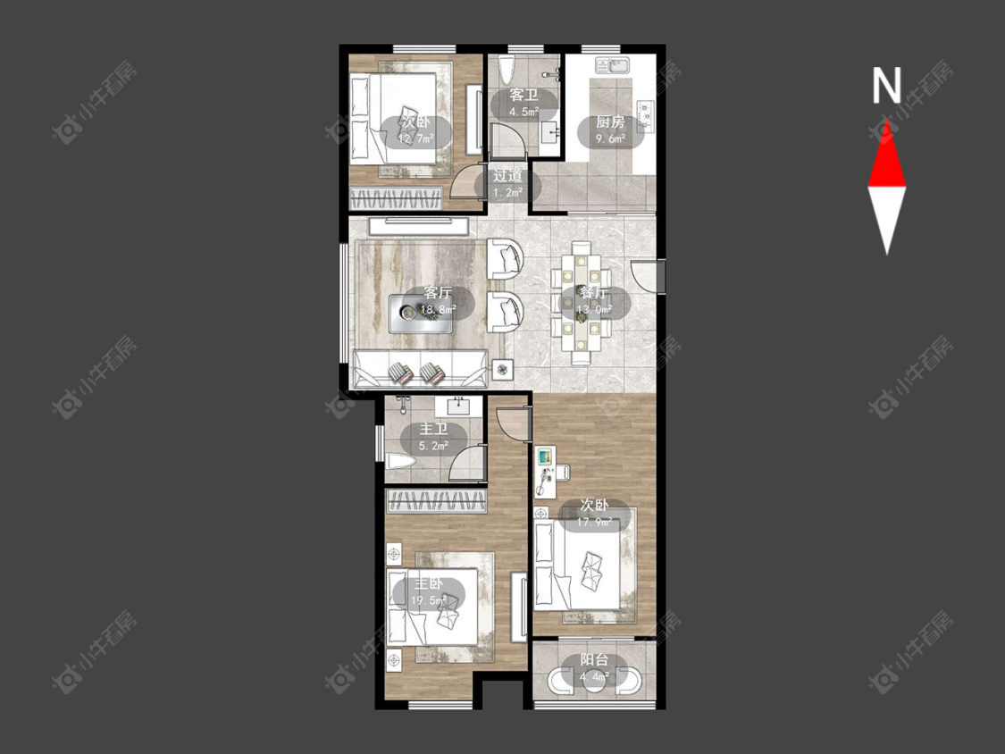 常州聚荣嘉园在售二手房源户型图_小牛看房