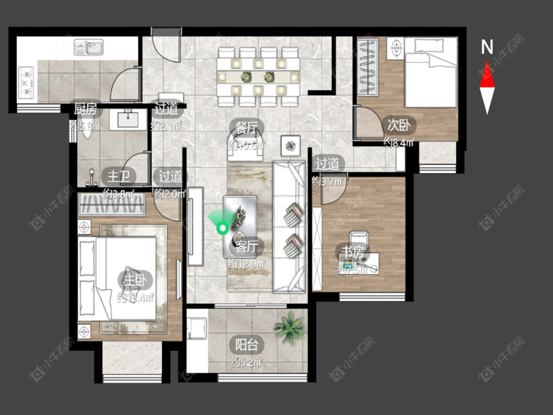 常州雅居乐凤凰台在售二手房源户型图_小牛看房