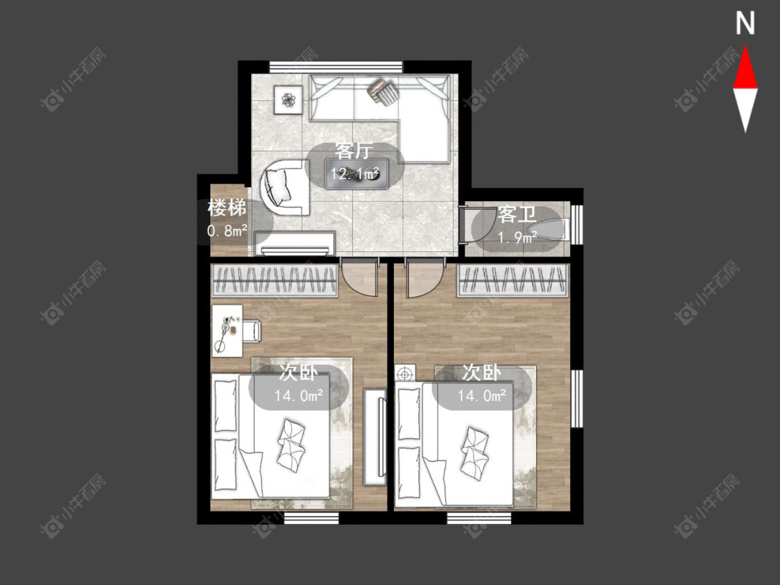 西新桥二村房源户型图 常州西新桥二村在售二手房源户型图_小牛看房