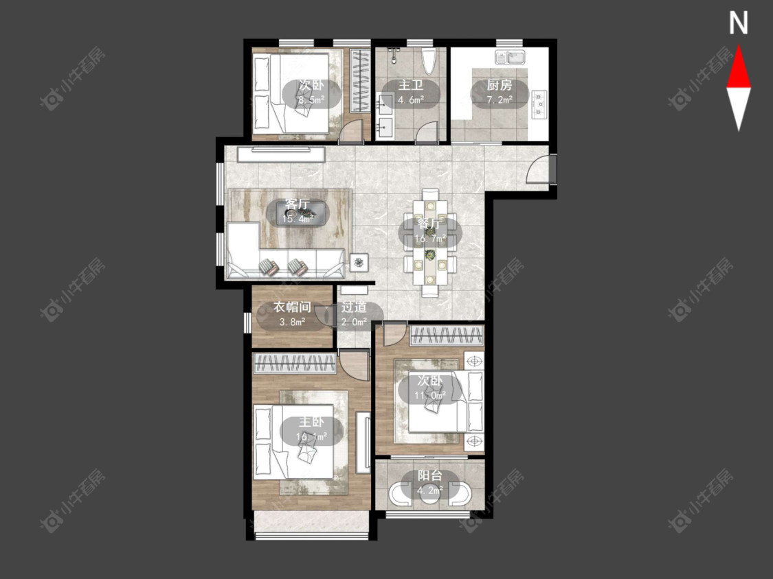 常州芦墅星苑在售二手房源户型图_小牛看房