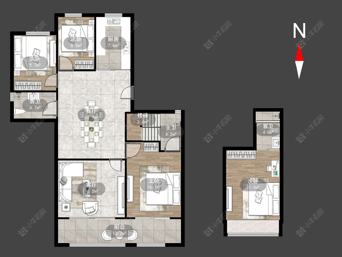 常州新城璞樾和山在售二手房源户型图_小牛看房