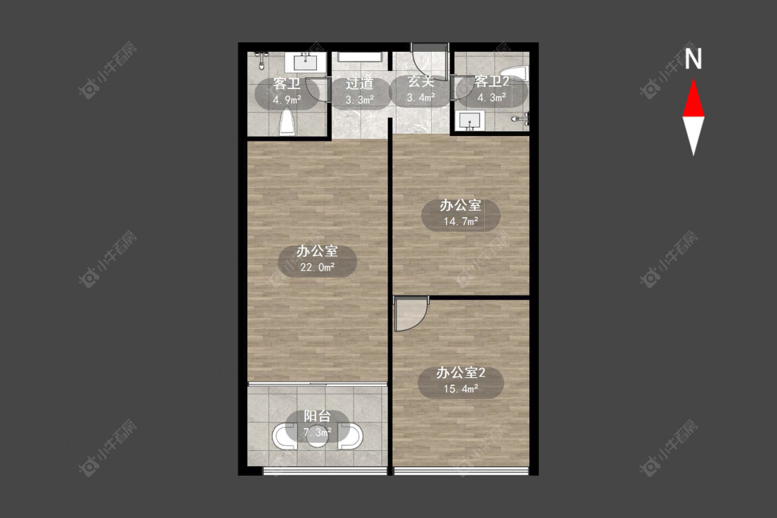 常州星河国际六区在售二手房源户型图_小牛看房