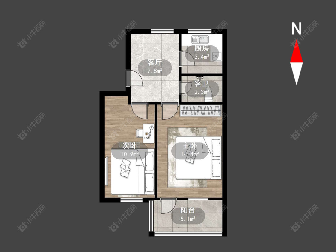 常州花园新村（钟楼）在售二手房源户型图_小牛看房
