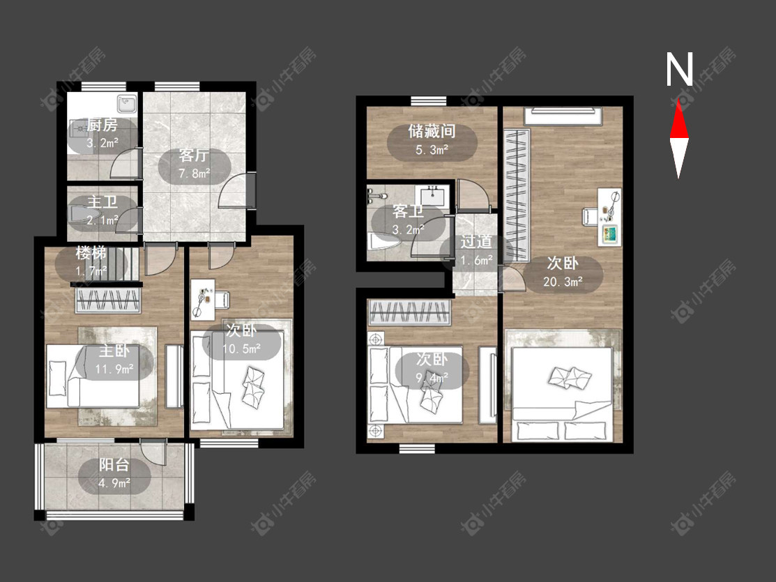 常州丽华一村在售二手房源户型图_小牛看房