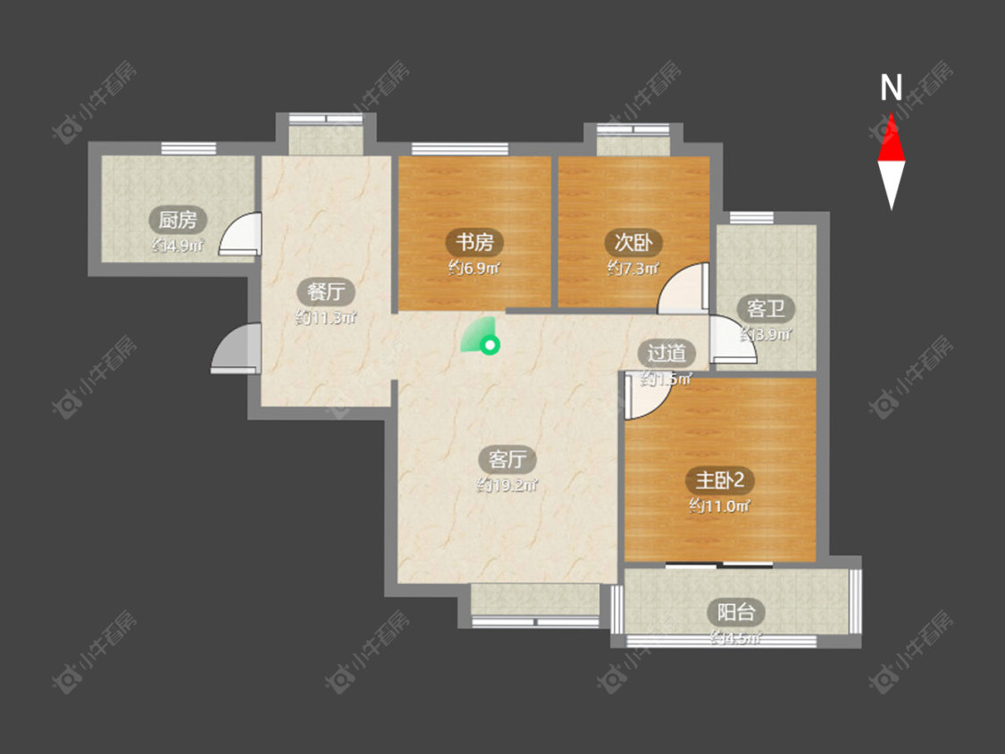 景瑞曦城房源户型图 常州景瑞曦城在售二手房源户型图_小牛看房
