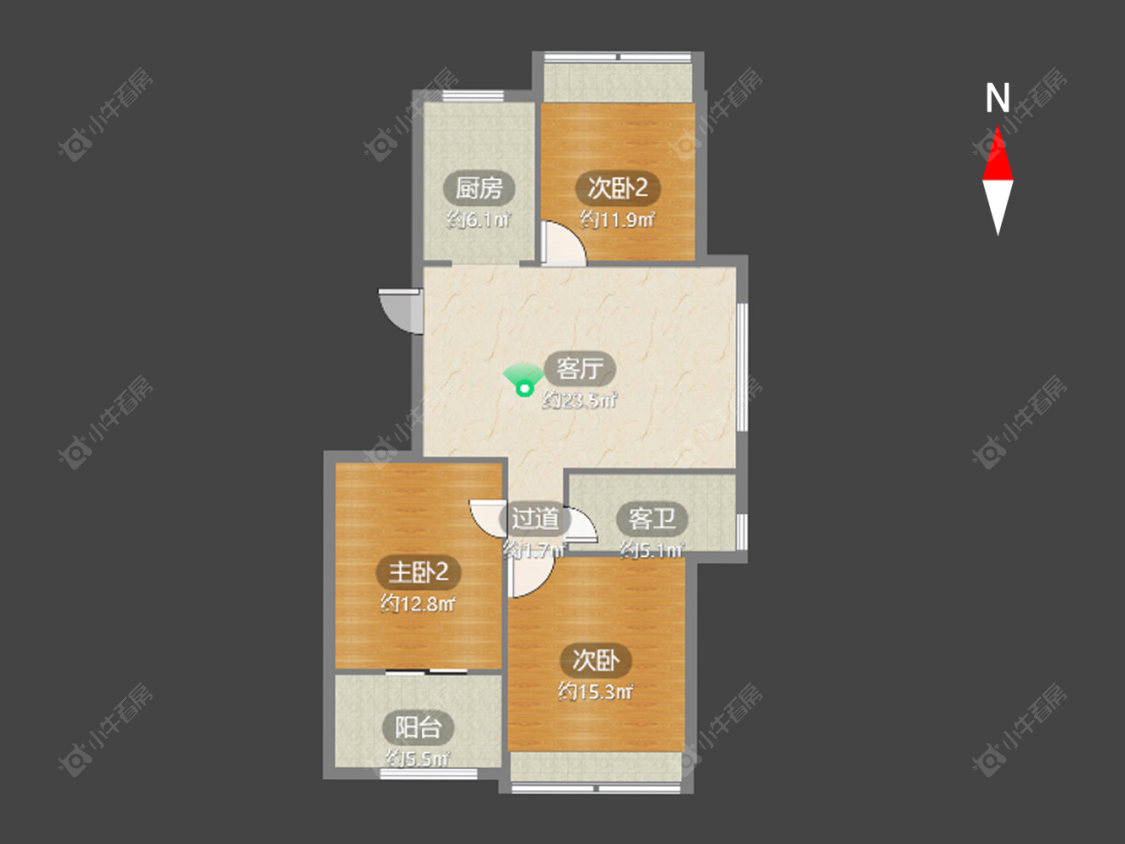 金色领寓房源户型图 常州金色领寓在售二手房源户型图_小牛看房