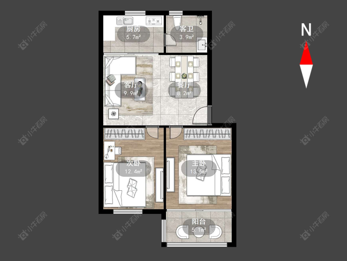 工房北区房源户型图 常州工房北区在售二手房源户型图_小牛看房