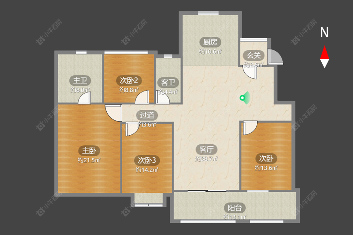 新城郡未来房源户型图 常州新城郡未来在售二手房源户型图_小牛看房
