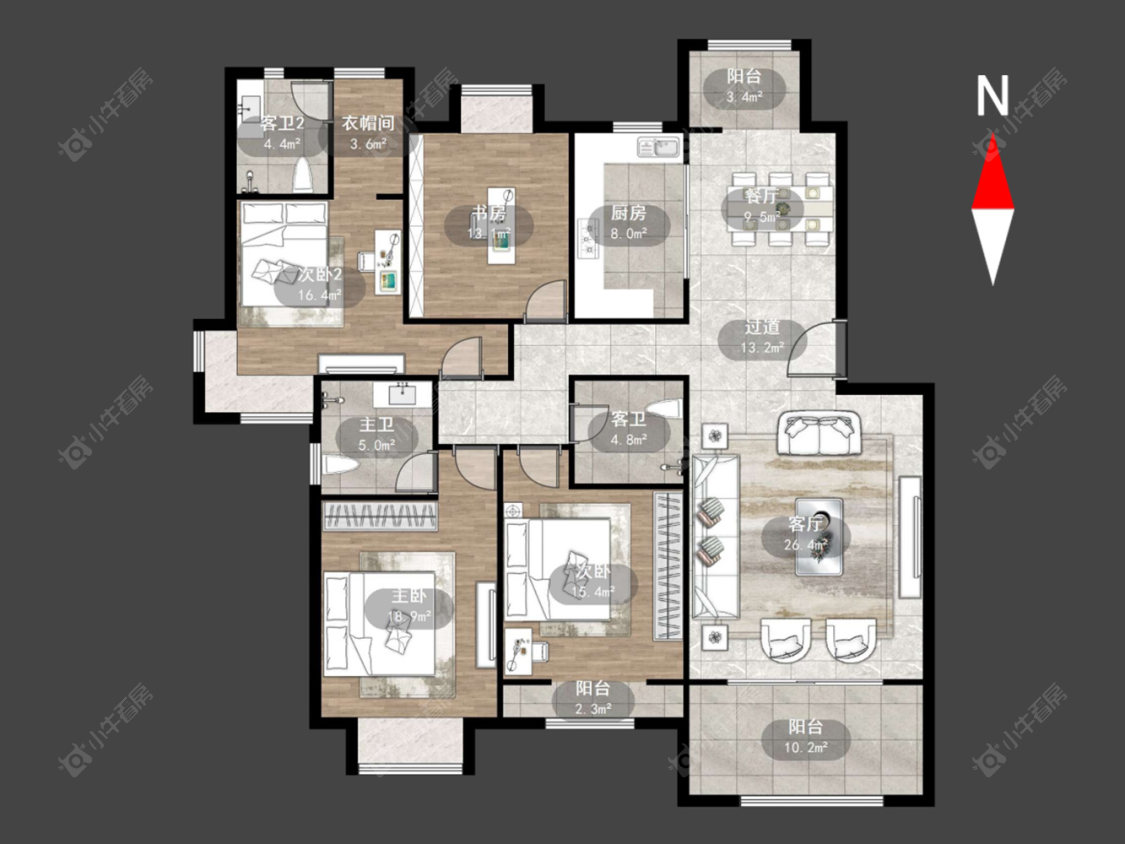 常州大名城西区在售二手房源户型图_小牛看房