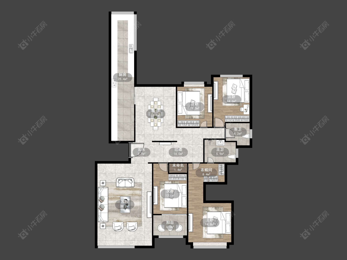 恒大名都一期房源户型图 丹阳恒大名都一期在售二手房源户型图_小牛看房