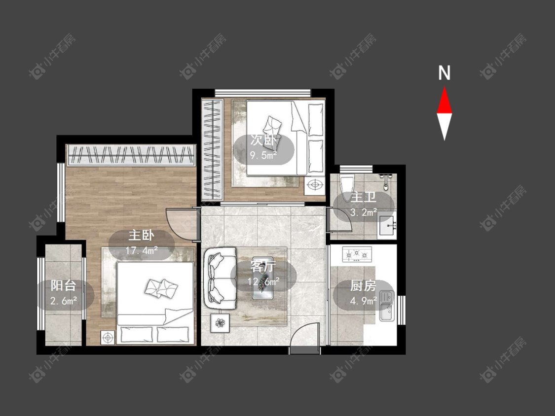 常州银河湾第一城二期在售二手房源户型图_小牛看房