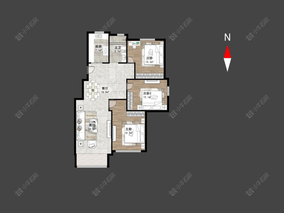 玲珑花园房源户型图 常州玲珑花园在售二手房源户型图_小牛看房