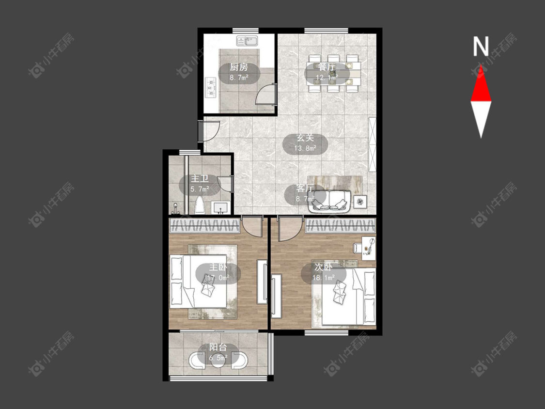 常州阳湖世纪苑南苑在售二手房源户型图_小牛看房