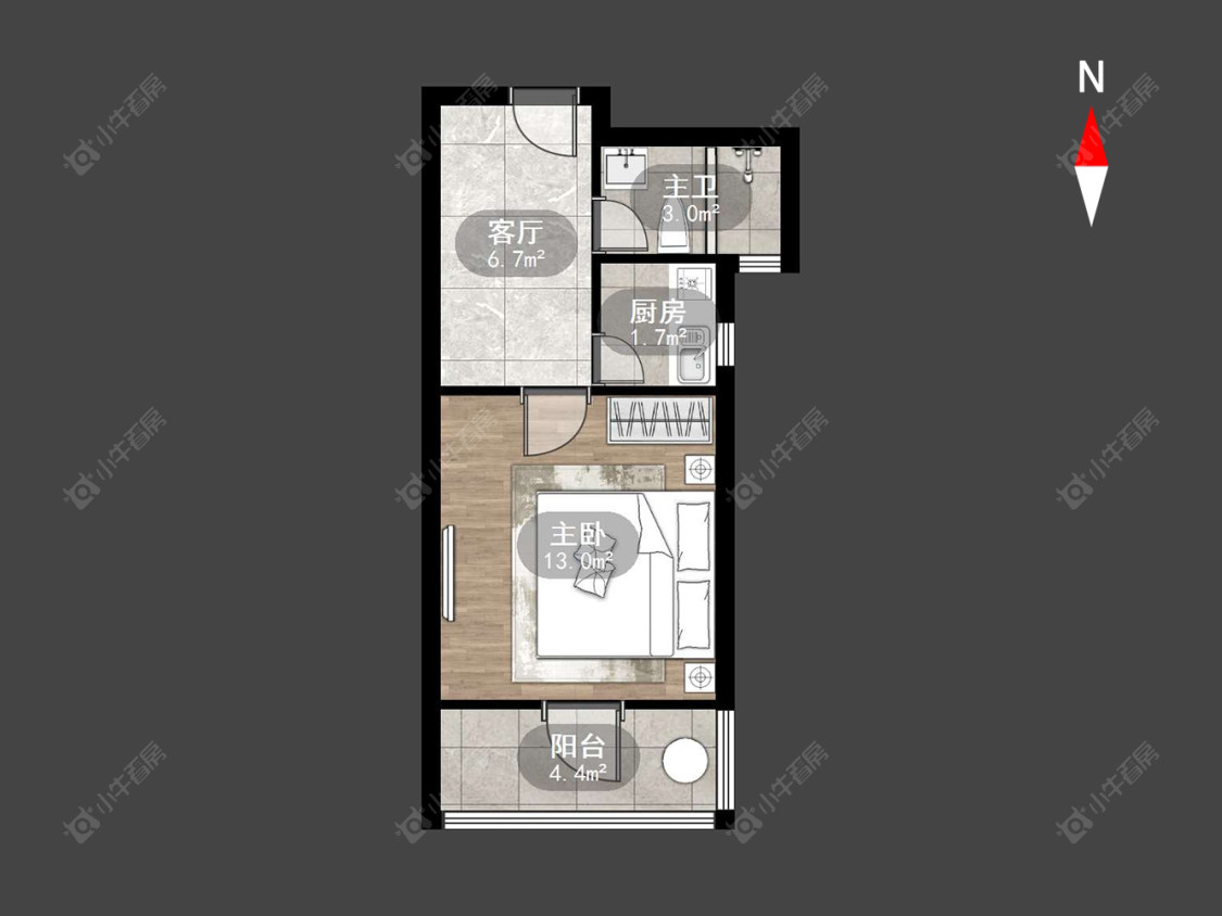 常州新城长岛在售二手房源户型图_小牛看房