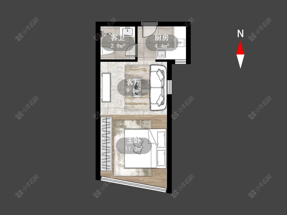 常州新天地商业广场在售二手房源户型图_小牛看房