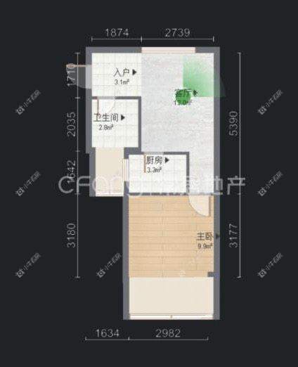 常州锦源大厦租房_锦源大厦1室1厅房源出租