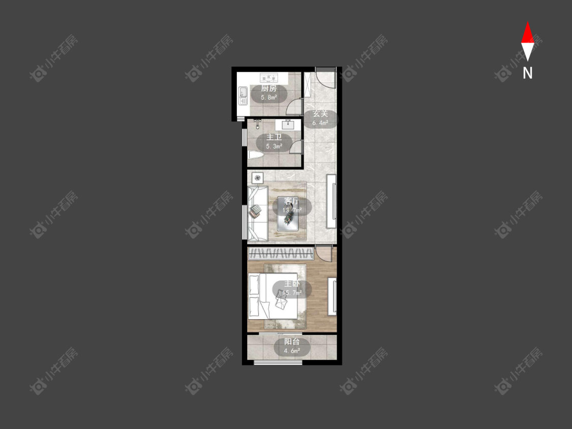 常州九洲新世界花苑在售二手房源户型图_小牛看房